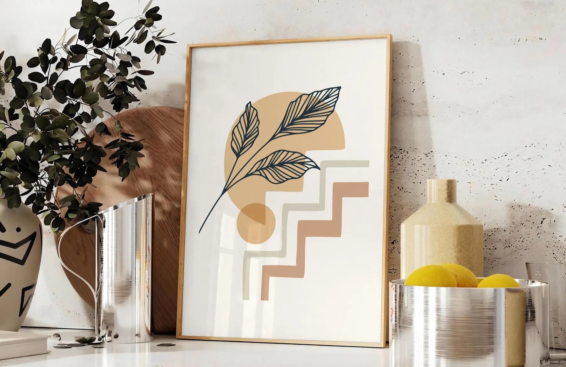 touch boho elegance space Abstract 55 art prints stunning poster design bohemian flair perfect piece wall unique gift framed frameless version style