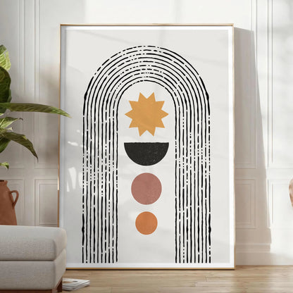 space Boho Abstract Art 10 poster stunning chic wall piece touch elegance room print ideal gift lovers perfect artwork decor