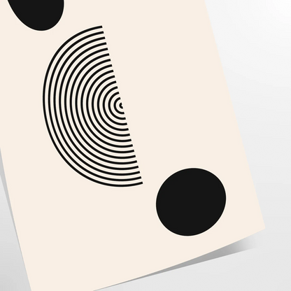 space Boho Abstract Art 14 poster intricate gray black designs captivating print perfect gift stylish addition room artwork framed masterpiece décor