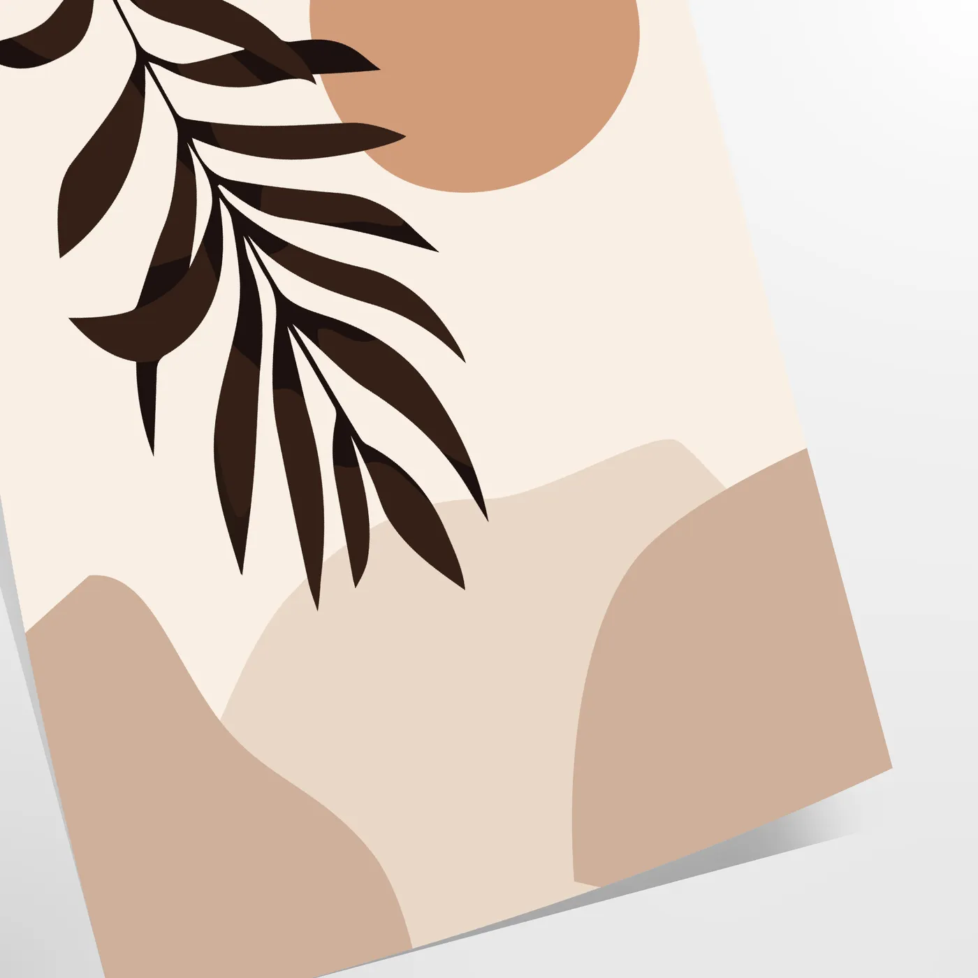 space Boho Print Poster black orange tones Abstract Art 16 design essence modern elegance perfect wall addition unique gift different options